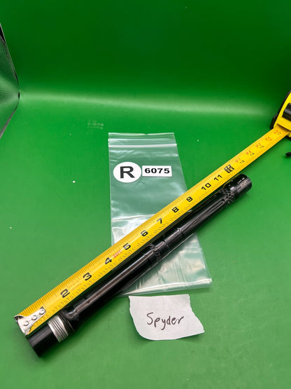 Lapco Spyder Barrel 12" .688 Black - used paintball barrel - black