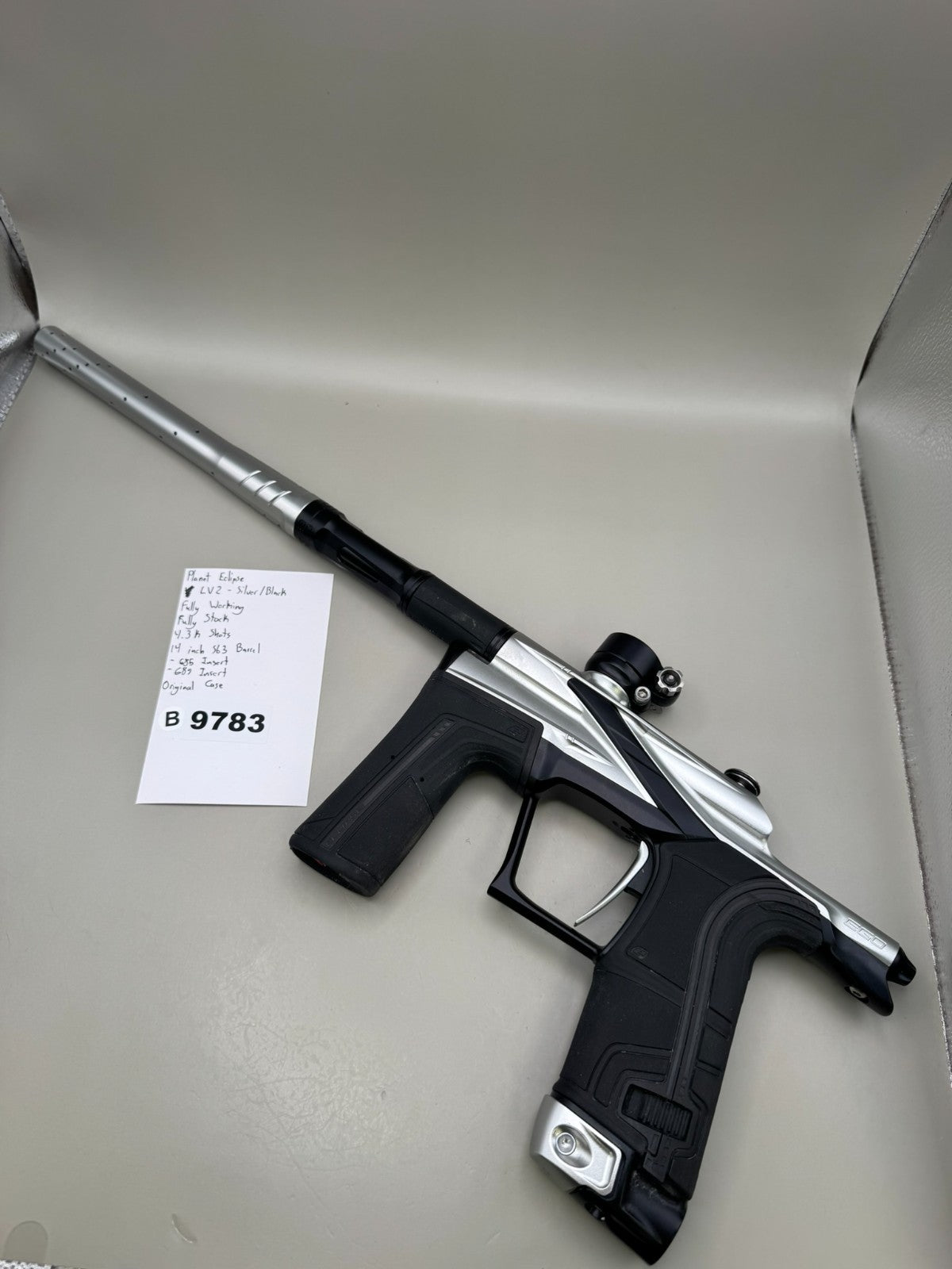 Planet Eclipse LV2 - Silver/Black - Paintball Marker Fully Working
