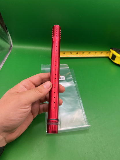 Red Dye Ultralight 16 Inch Tip - used paintball barrel tip - red anno