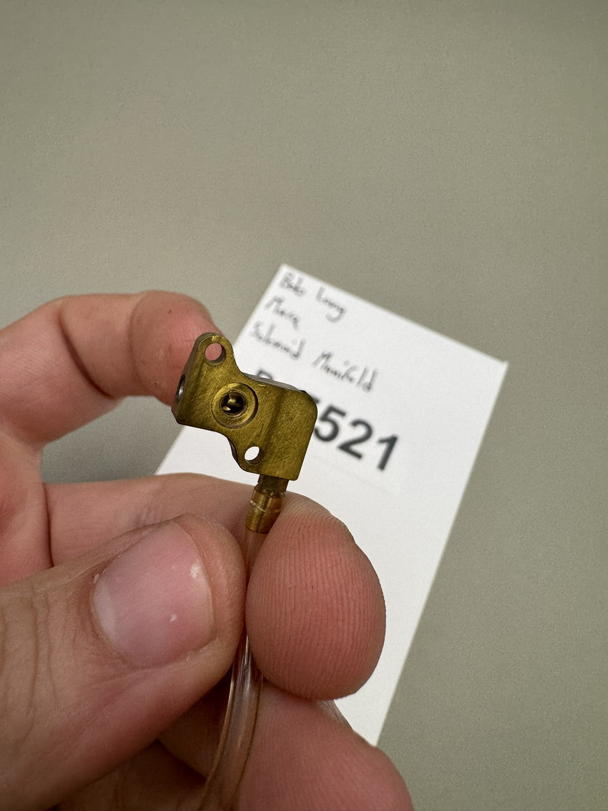 Bob Long Marq Solenoid Manifold Brass