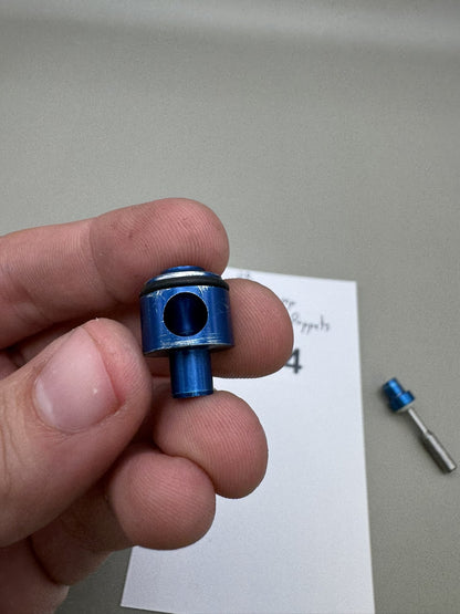 CCM Autococker Pump Valve with 2 Poppets Blue Silver