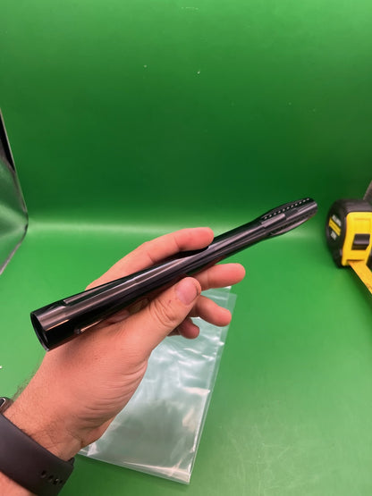 Evil Pipe Barrel Tip - used paintball barrel tip - black