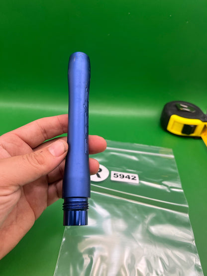 ION NXT Proto Barrel Back 7" .691 Blue - used paintball barrel back - blue anno