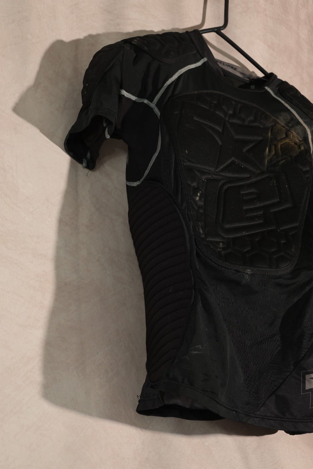 Planet Eclipse Padded Paintball Compression Shirt Black Size Small Protection