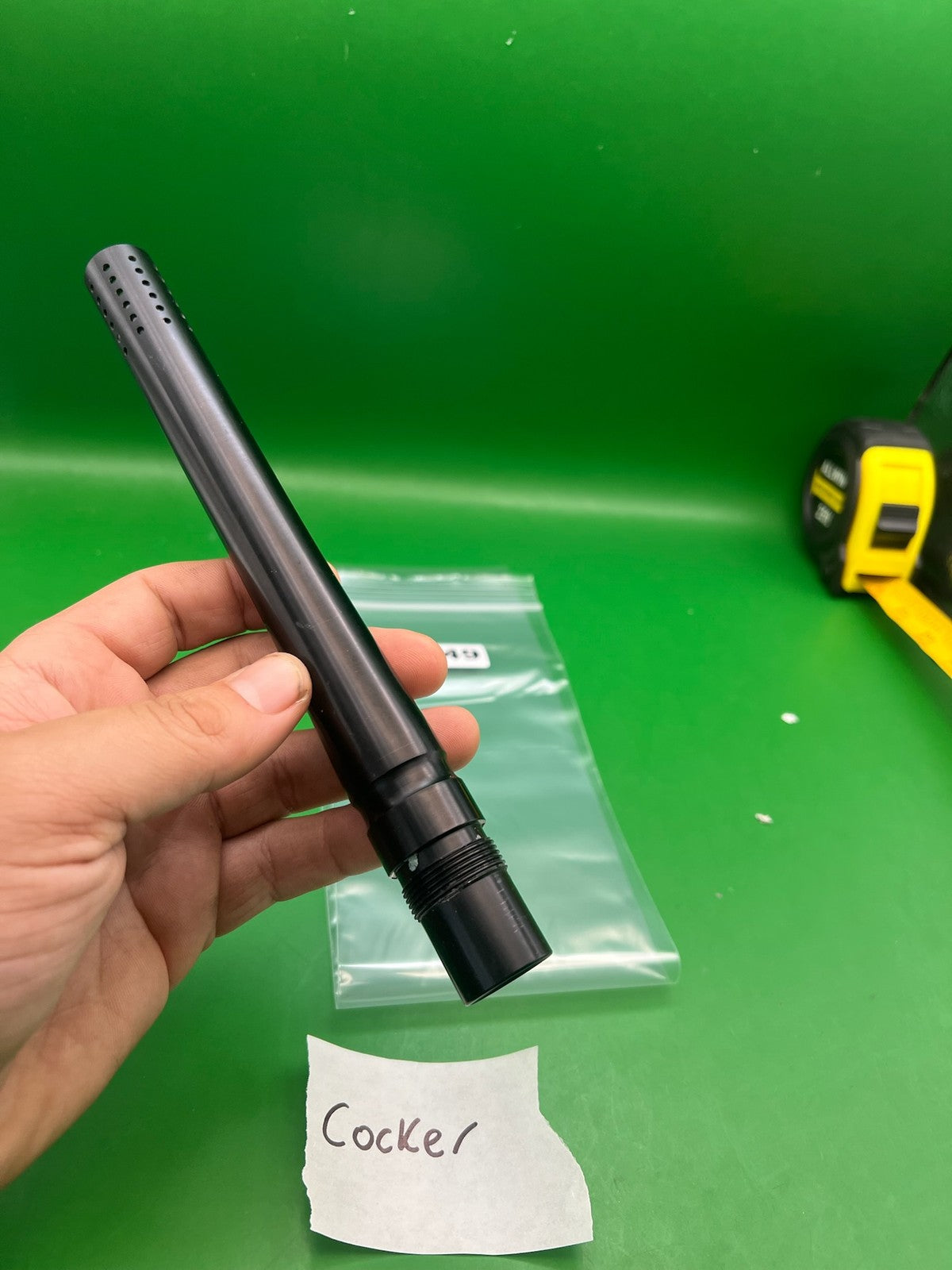 Stock Autococker Cocker Barrel Black 10" .689 Bore - used paintball barrel - black