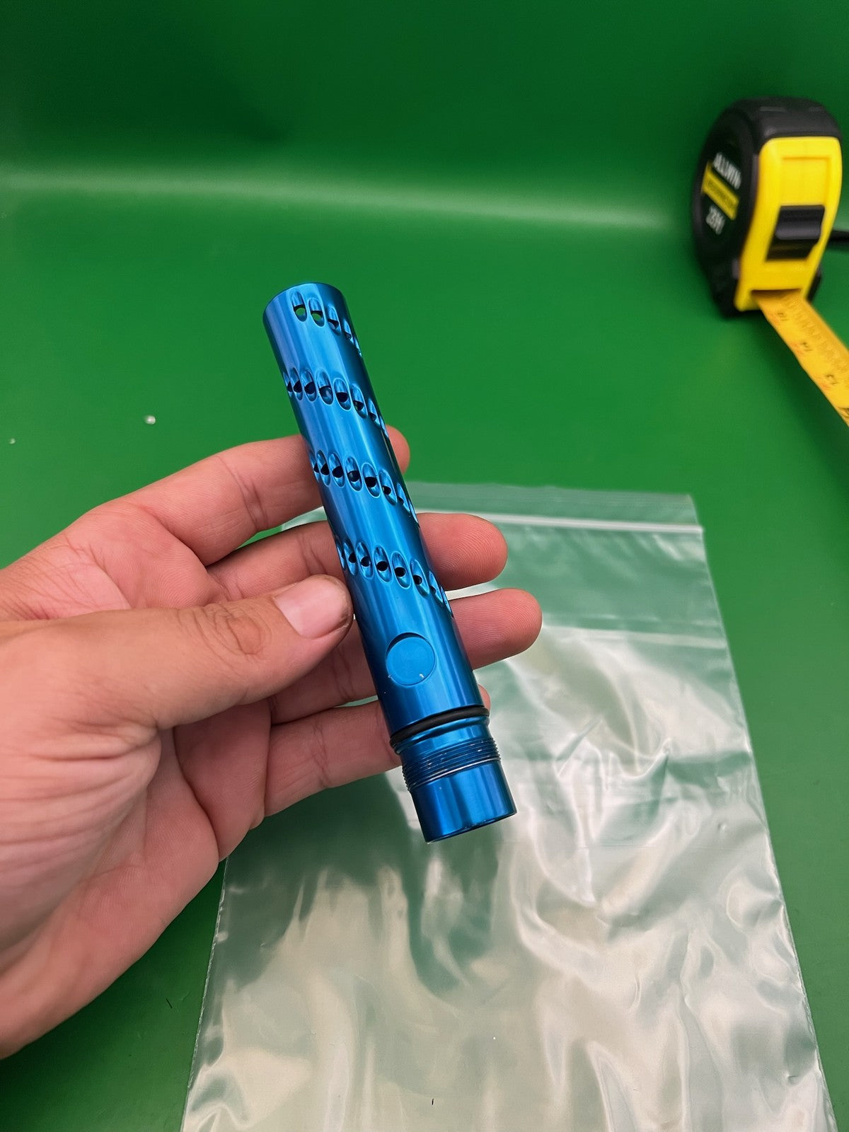Smart Parts Freak Barrel Tip 12 Inch Blue Ported Teardrop Aluminum