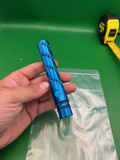 Smart Parts Freak Barrel Tip 12 Inch Blue Ported Teardrop Aluminum