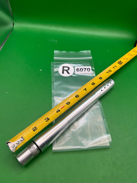 Spyder One-Piece Barrel 10" .688 Silver - used paintball barrel - silver