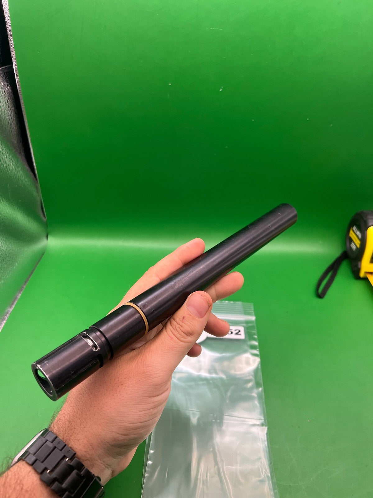 Automag Barrel  12" .690 Black - used paintball barrel - black