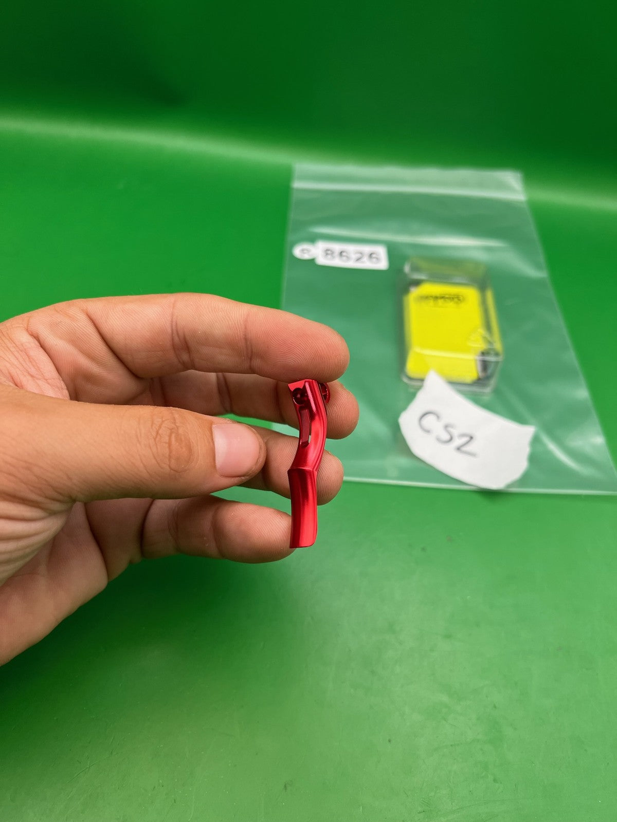 Infamous GEO R5 Deuce Trigger Red Fits CS2 CS3 Aluminum Skull Anodized