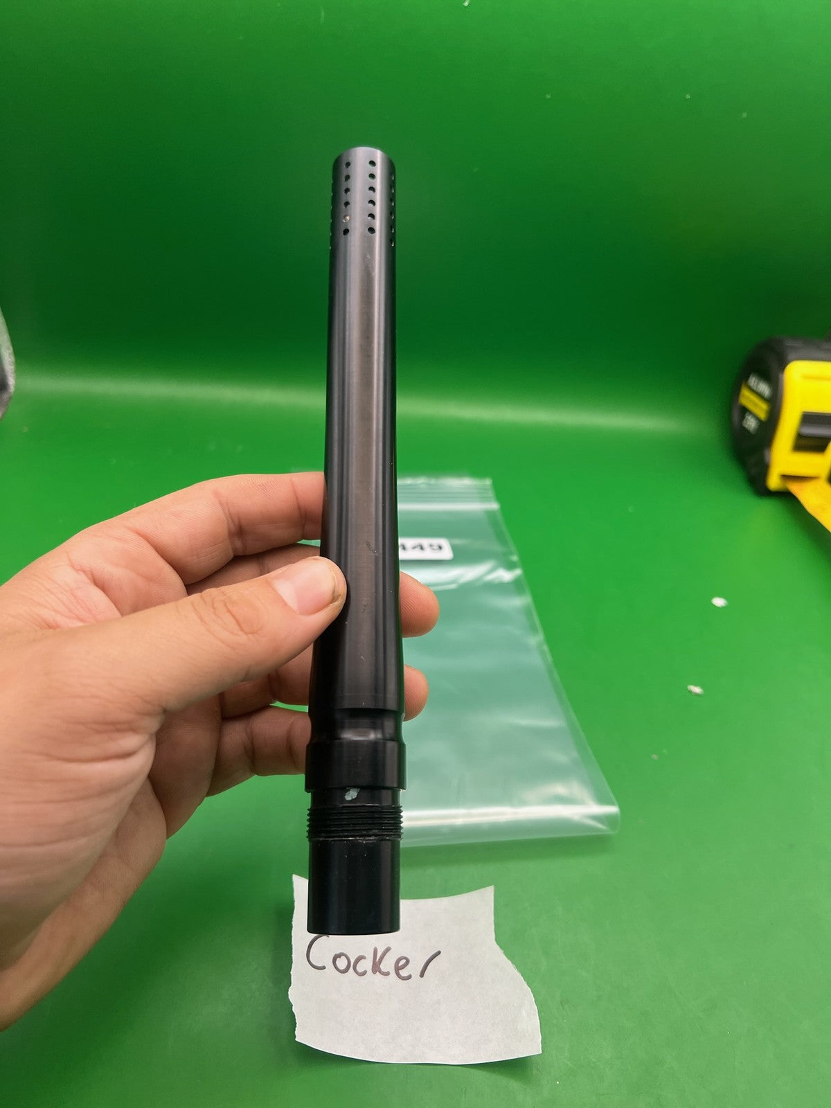 Stock Autococker Cocker Barrel Black 10" .689 Bore - used paintball barrel - black