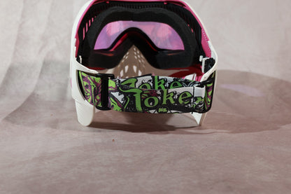 Grillz Paintball Mask Goggle White Pink Vision For Victory