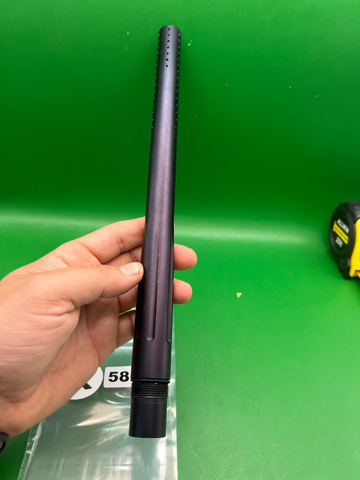 Stock Empire Autococker .689 Black - used paintball barrel back - black