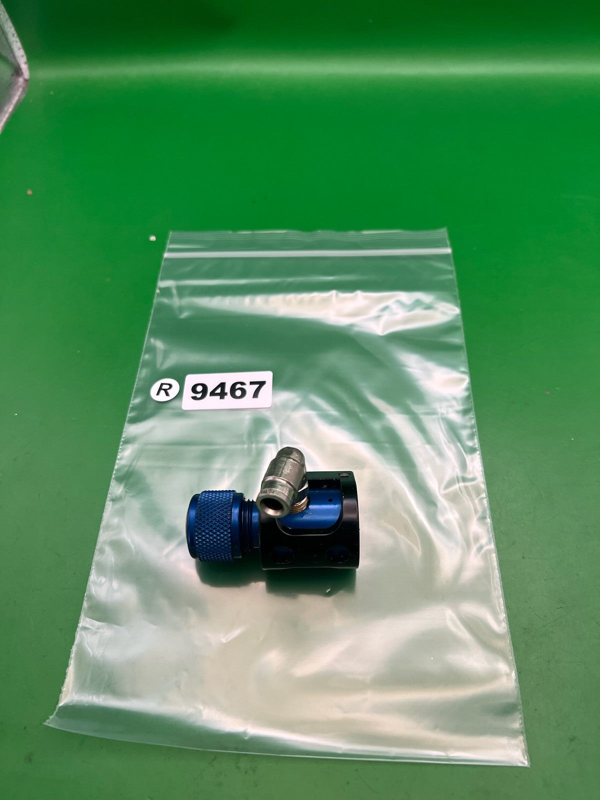 WGP On/Off Cage ASA Blue Black with 90-Degree Elbow Fitting Autococker