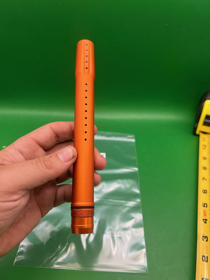 Dye Proto Orange Tip - used paintball barrel tip - orange anno