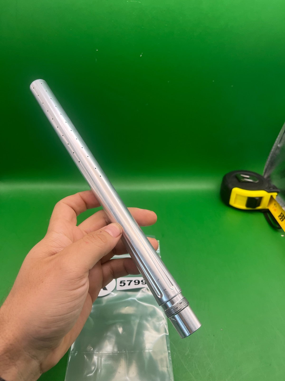 Empire Autococker 14" .691 Silver - used paintball barrel - silver