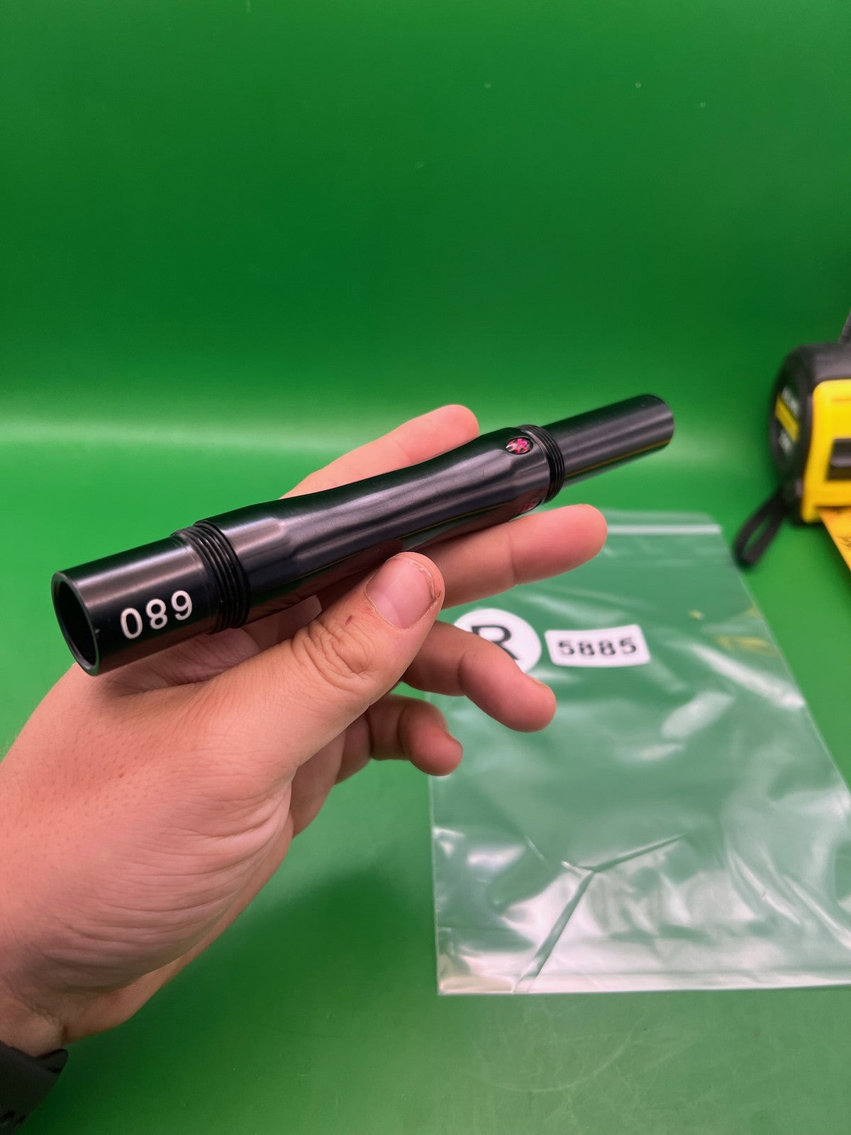 Empire Autococker .680 Black Back - used paintball barrel back - black