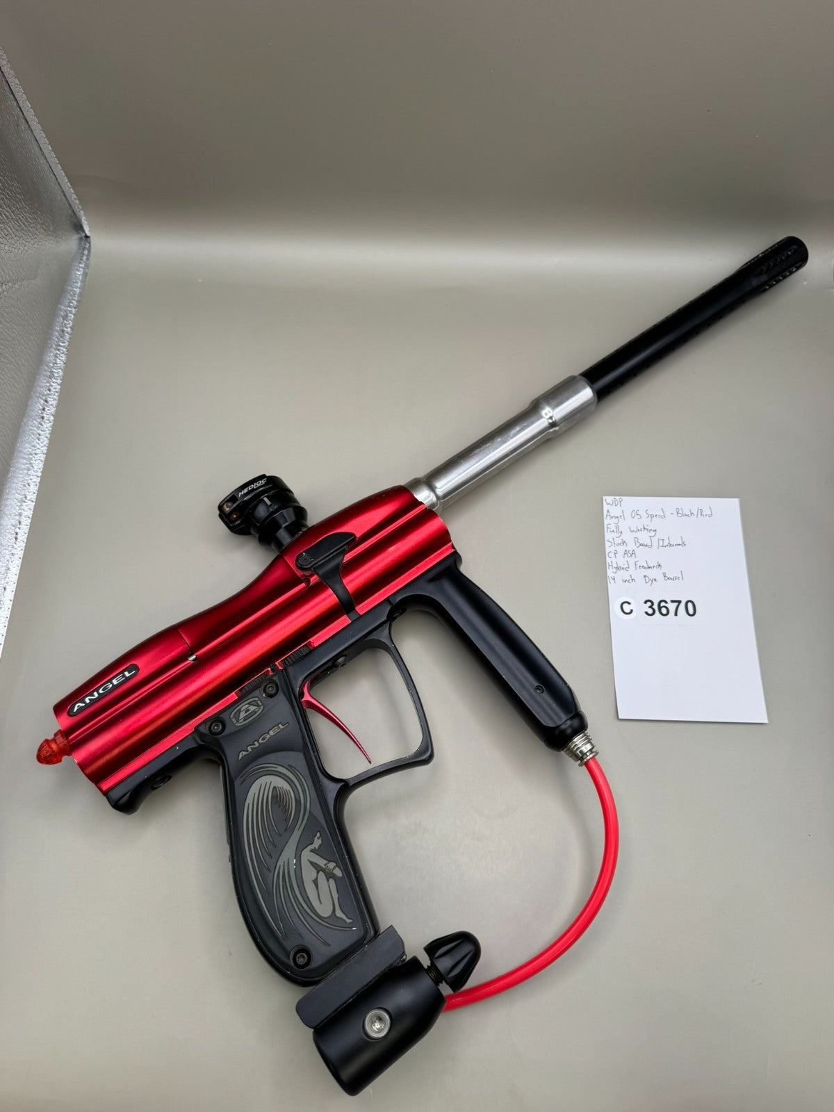 WDP Angel 05 Speed - Black/Red  - Paintball Marker Fully Working