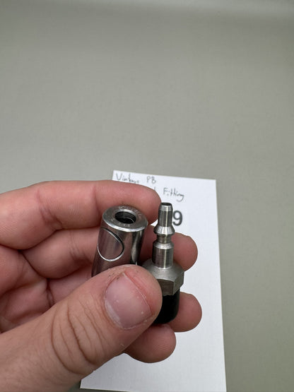 Vintage Paintball Pro Connect Fitting Silver