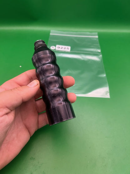 Vintage Paintball CO2 Expansion Chamber Ribbed 6-Stage Vertical Grip Black