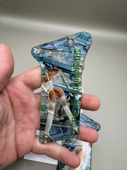 Dye DM6 Paintball Grip Panels Custom Money Print