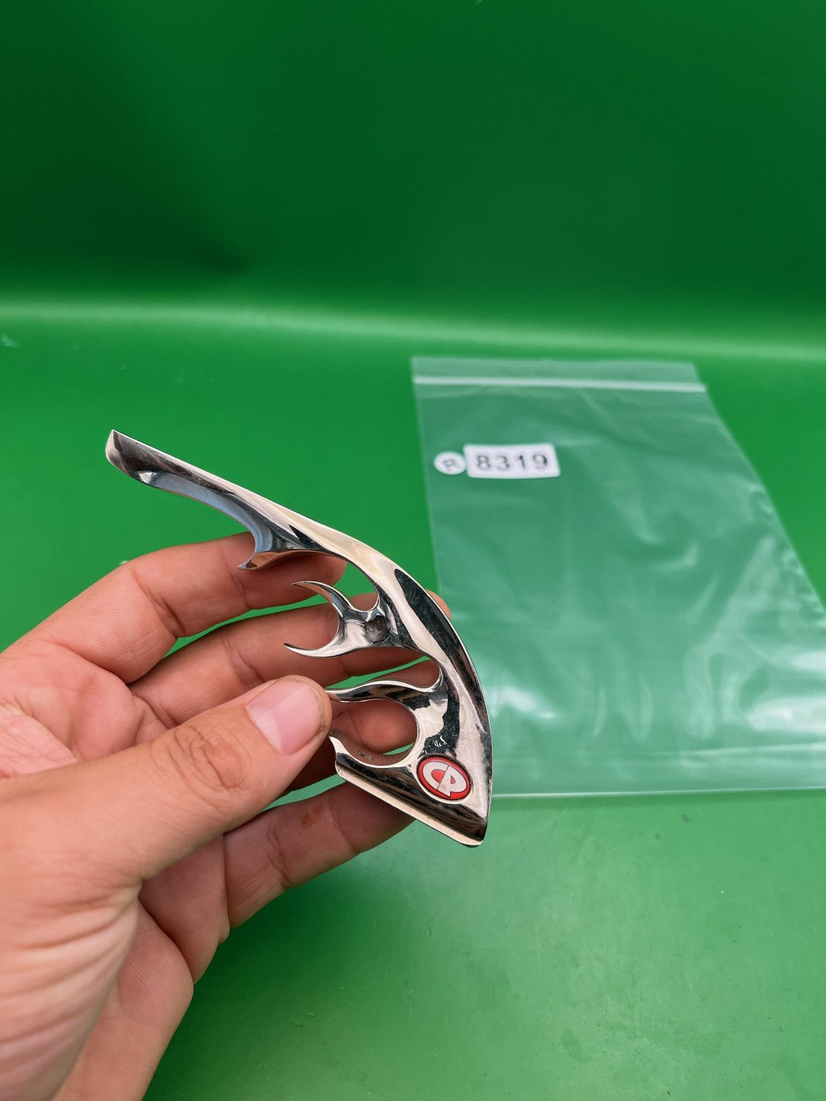 CP Custom Products Flame Drop Forward Silver Chrome Polished