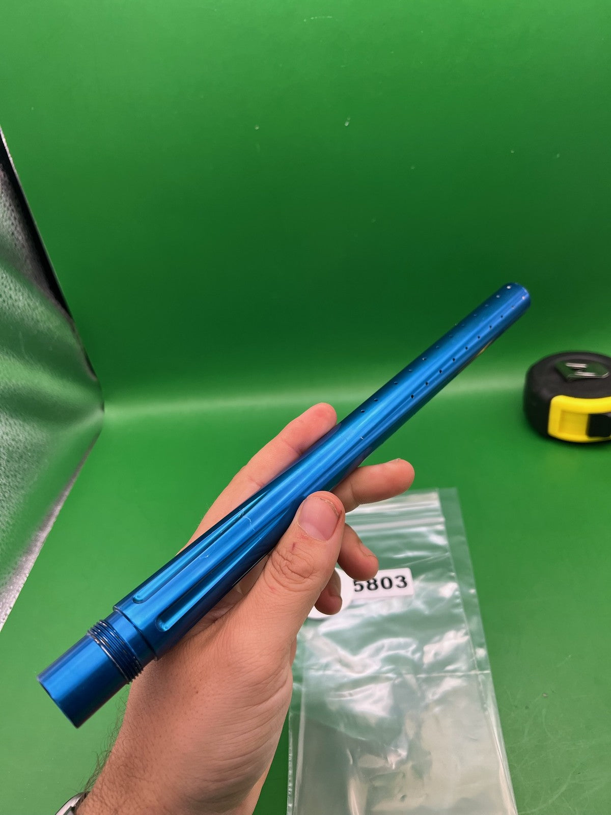 Autococker Empire Barrel 14" .692 Blue - used paintball barrel - blue anno