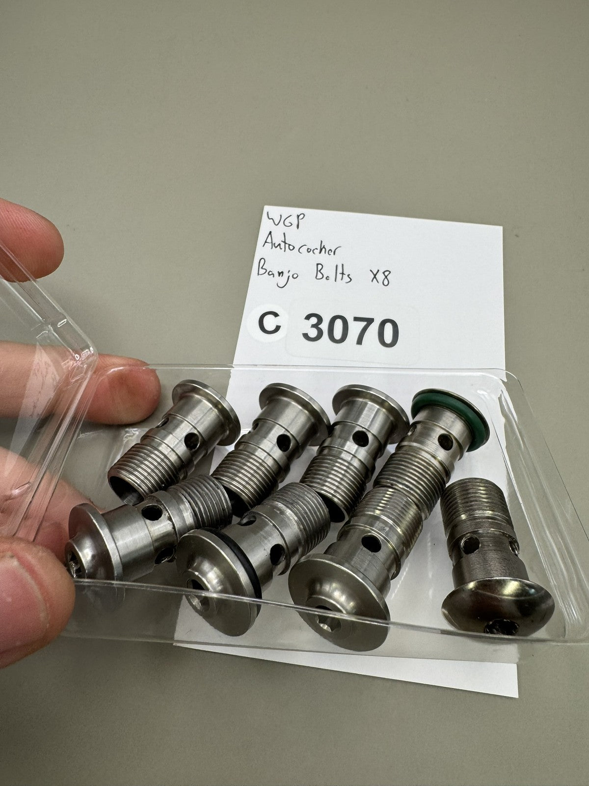 WGP Autococker Banjo Bolts x8 Stainless Steel