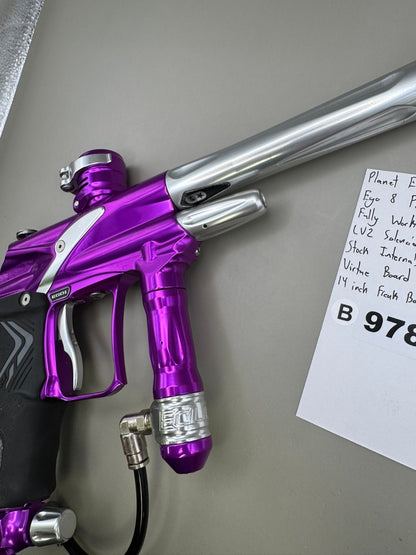 Planet Eclipse Ego 8 PEV's - Purple/Silver - Paintball Marker Fully Working