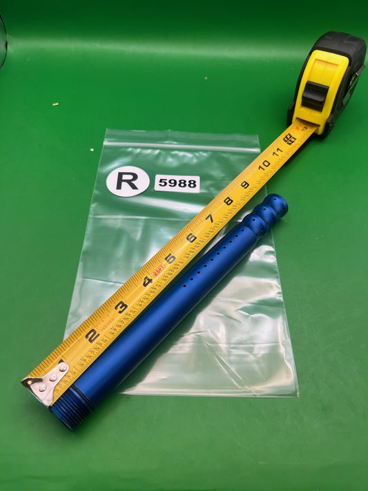 CP Barrel Tip Blue - used paintball barrel tip - blue anno