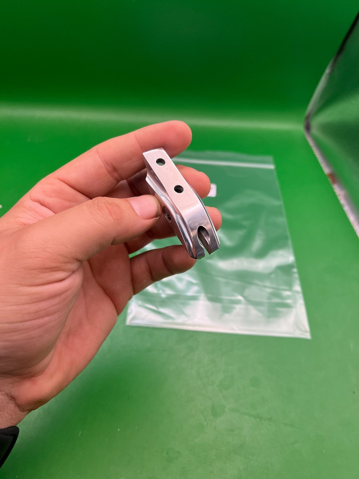 Silver Smart Parts Rail - used paintball trigger frame rail / sight rail - silver