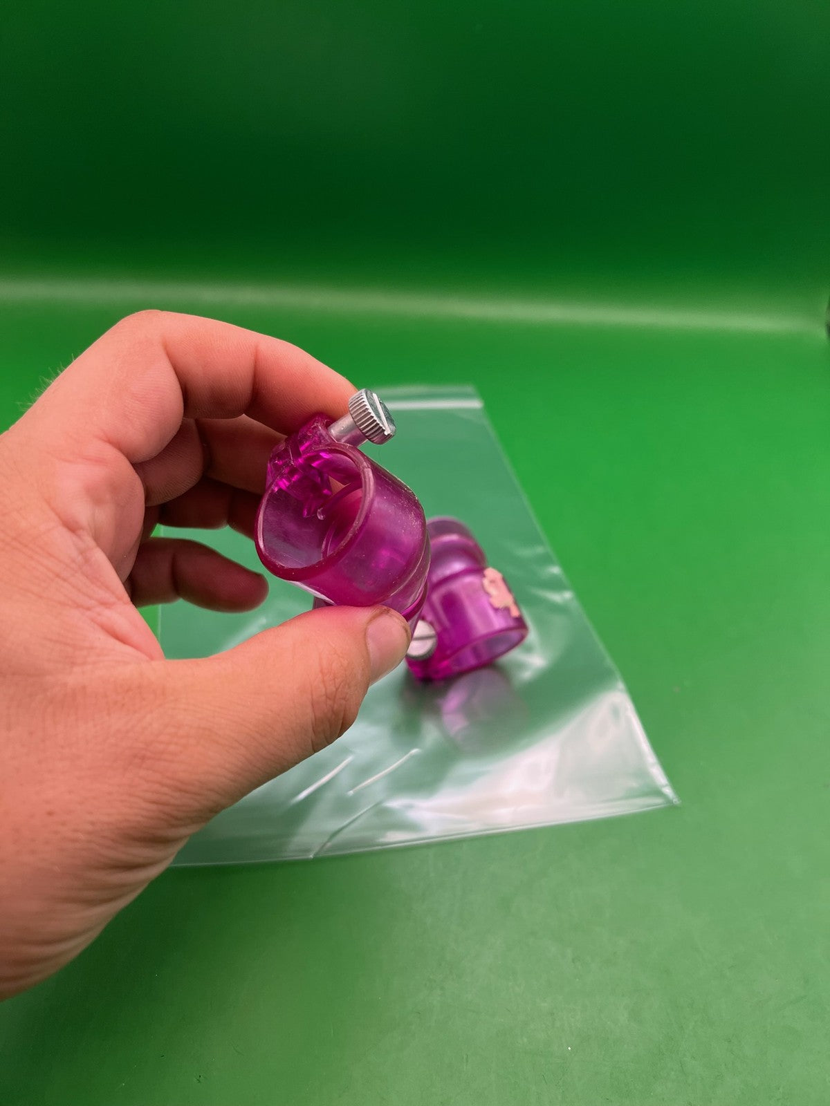 32 DegreesClassic Feedneck Elbow Purple Lot of 2 - used paintball feedneck elbow - purple translucent