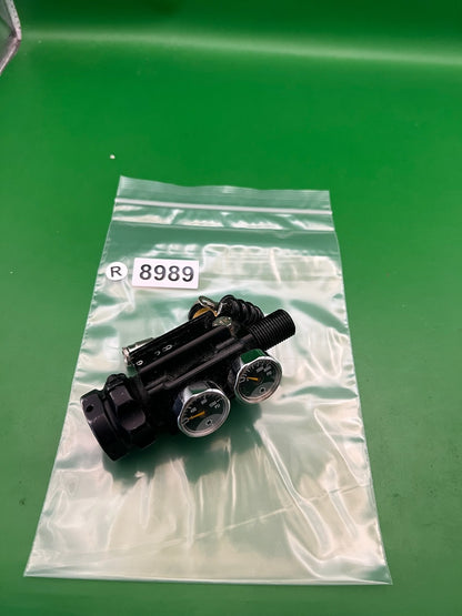 Smart Parts Max Flo HPA Tank Regulator Black Dual Gauge On/Off Gen 3