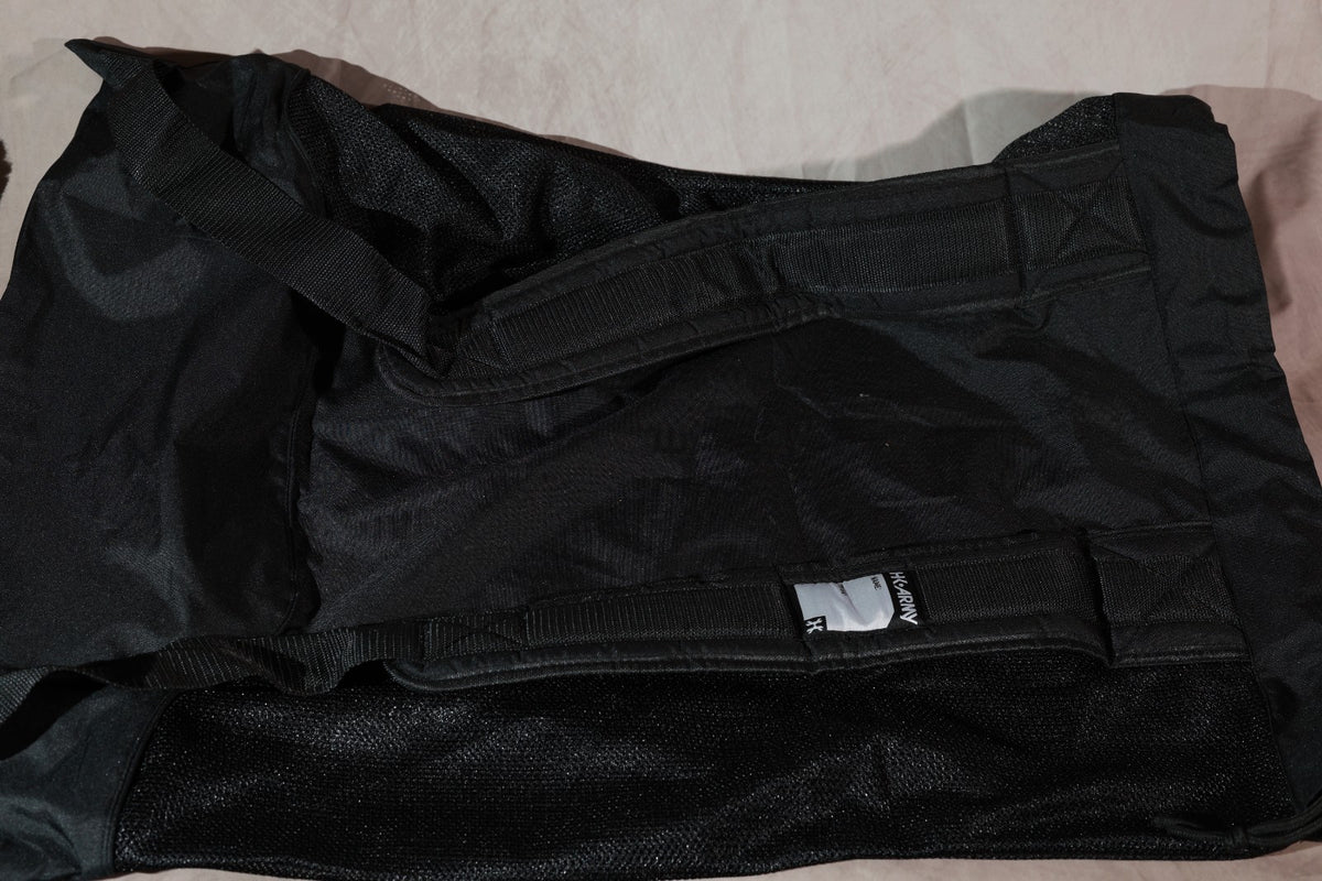 HK Army Pod Bag Black Paintball Harness Pack With Teal Barrel Swab