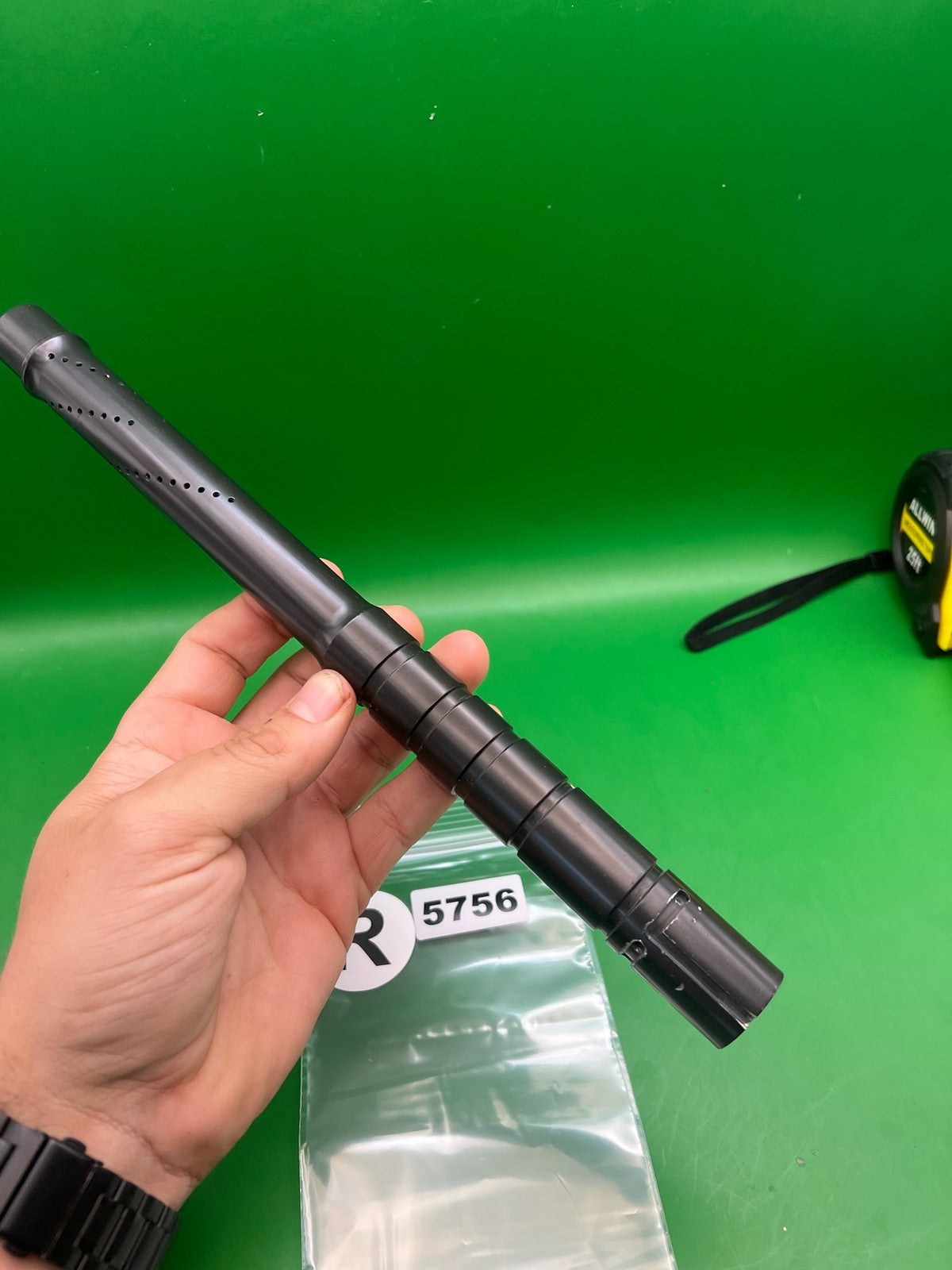 Automag 12" .694 Black Barrel - used paintball barrel - black