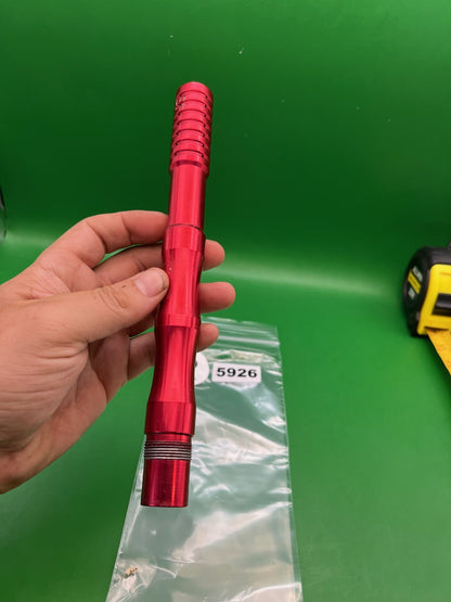 Autococker CP Custom Products Barrel Back 12" .689 Red - used paintball barrel back - red anno