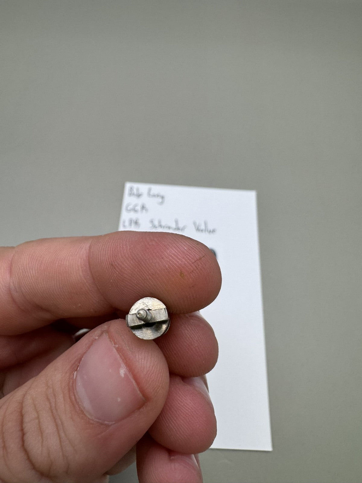 Bob Long G6R LPR Schrader Valve Silver