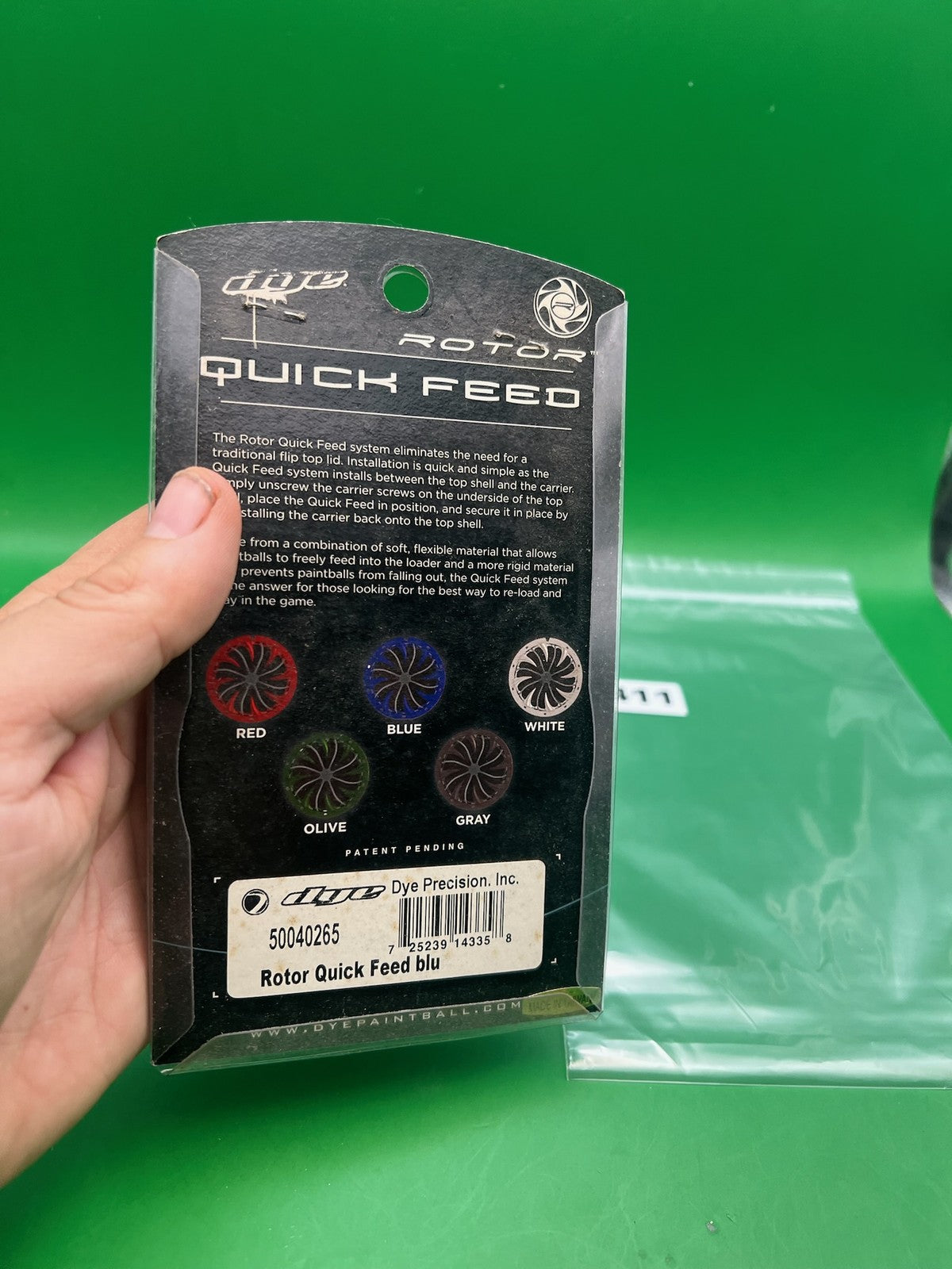 Dye Rotor Quick Feed Speed Feed Blue Speedfeed Hopper Loader Lid
