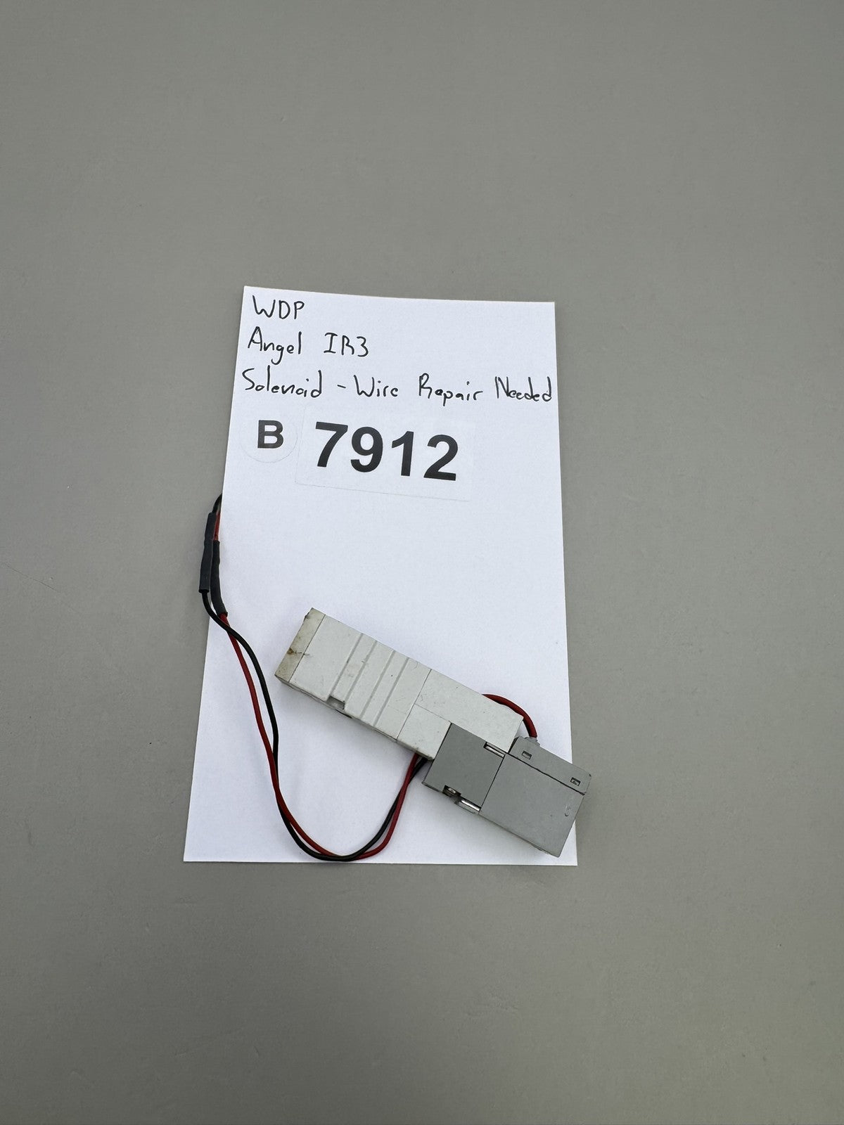 WDP Angel IR3 Solenoid White Wire Repair Needed