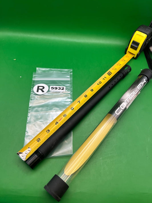 Complex Barrel Back 14" .694 Black Autococker - used paintball barrel back - black
