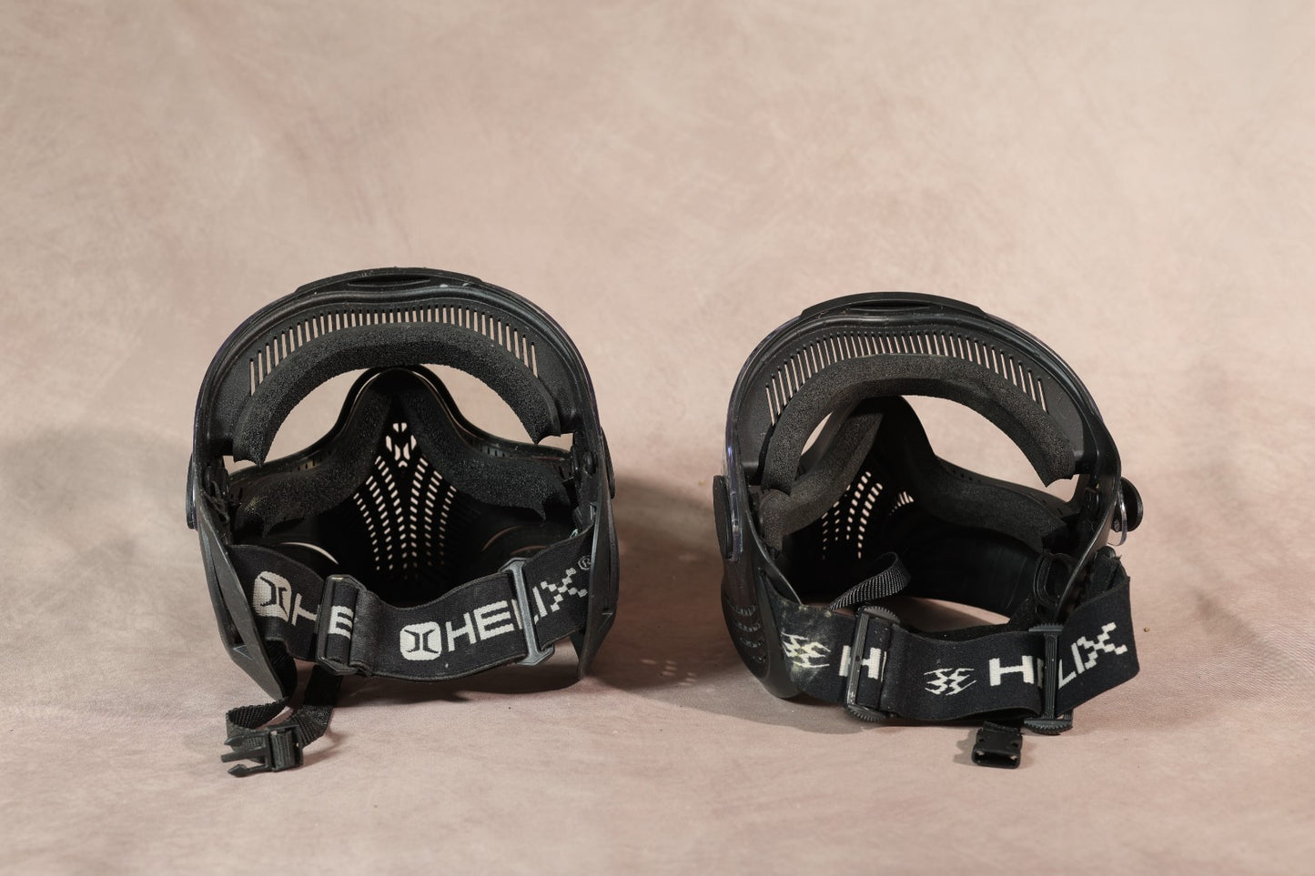 Paintball Mask Lot of 2 Empire Helix Black Full Face Goggles Clear Lens Used