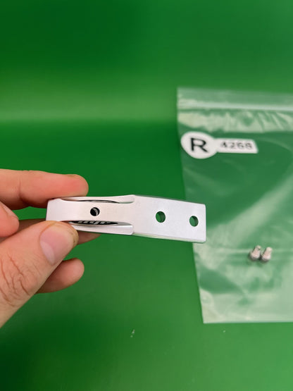Dye Standard Micro Drop Forward Silver Polished Aluminum w/ Screws