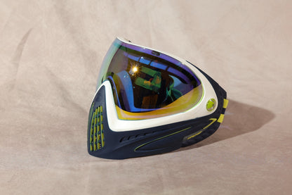 Dye I4 Invision Paintball Mask Goggle Blue White Gold Mirror Lens With Box