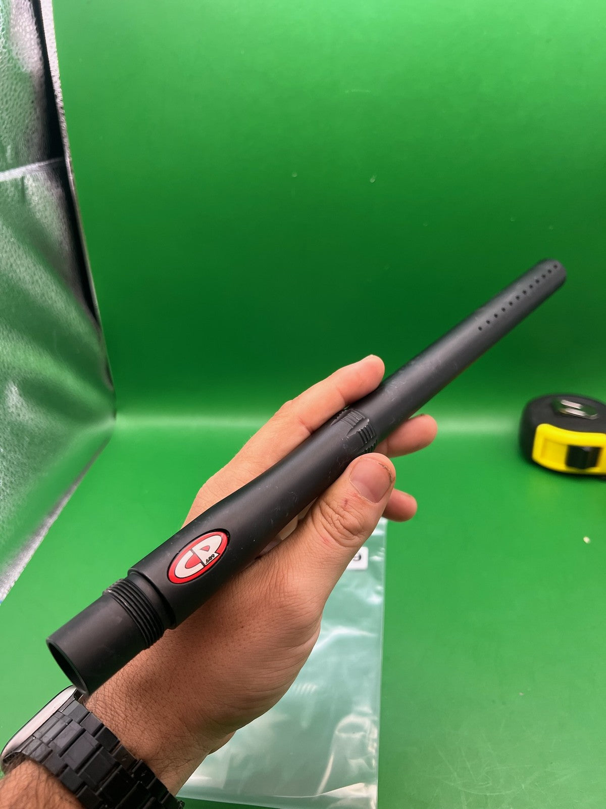 Autococker CP Custom Products One Piece Barrel 14" Black - used paintball barrel - black