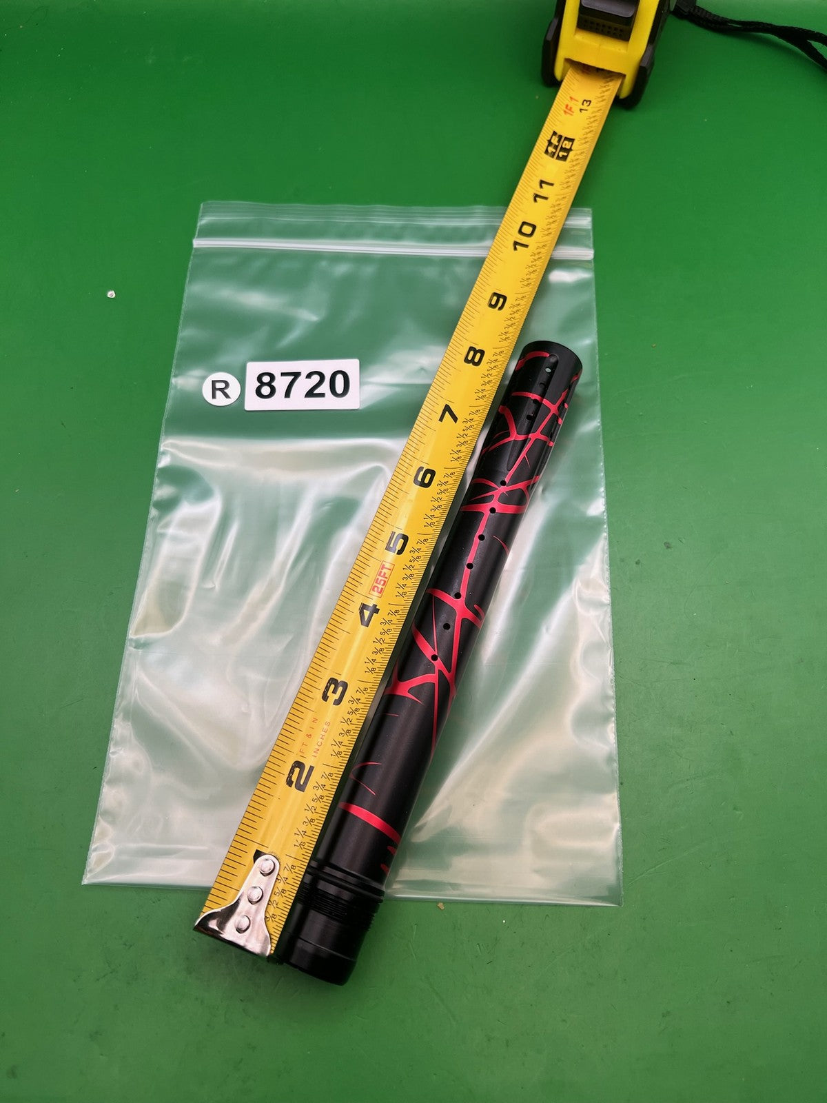 Dye Ultralite UL 14" Front Barrel Tip Black Red Crackle Dust