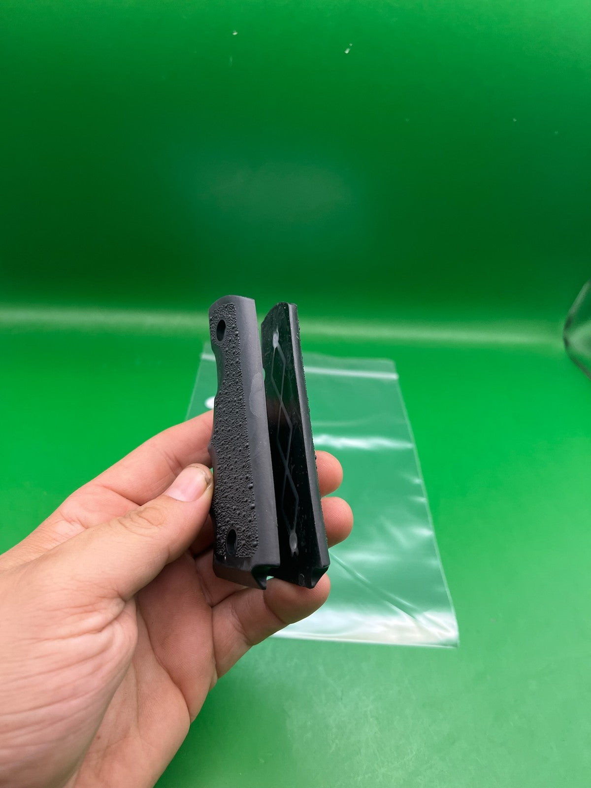 45* Grips - used paintball grip panel - black