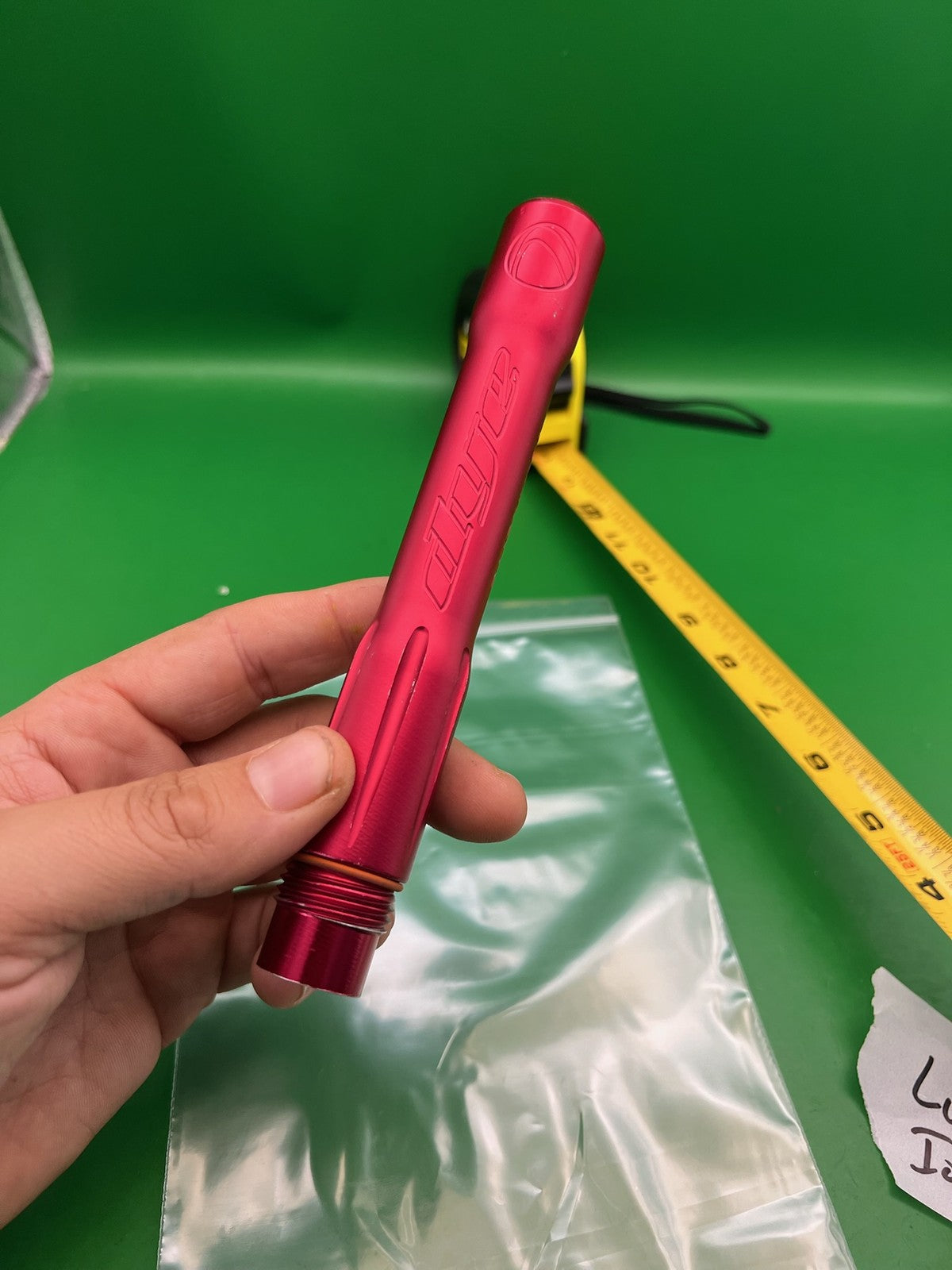 Dye/Proto UL Paintball Barrel Back Red .692 8in Luxe Ion Thread
