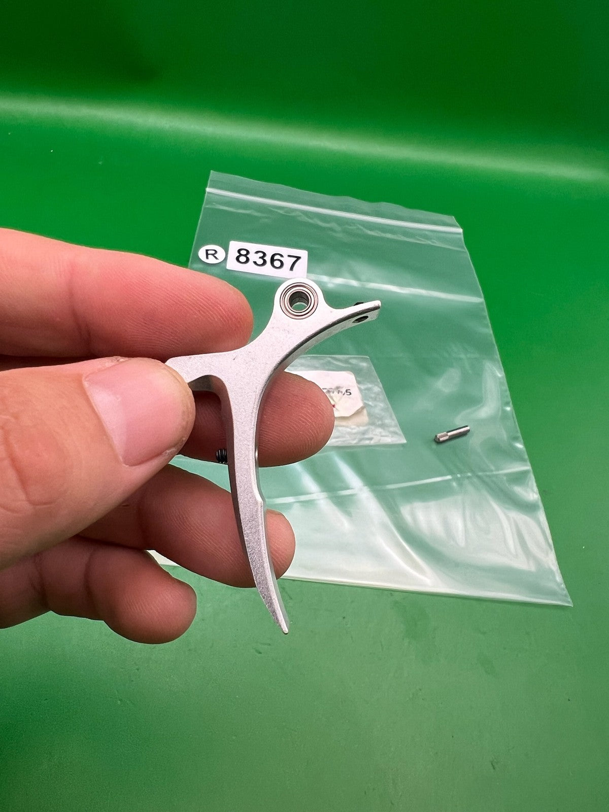 Proto UL SLG Paintball Trigger Clear Silver Aluminum Two-Finger