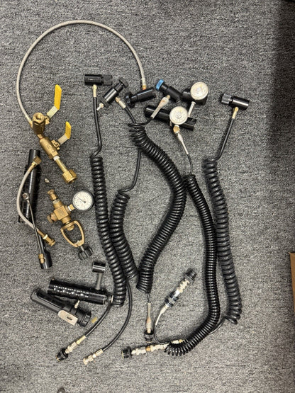 Lot Of Remote Lines And Regulators For Paintball Markers