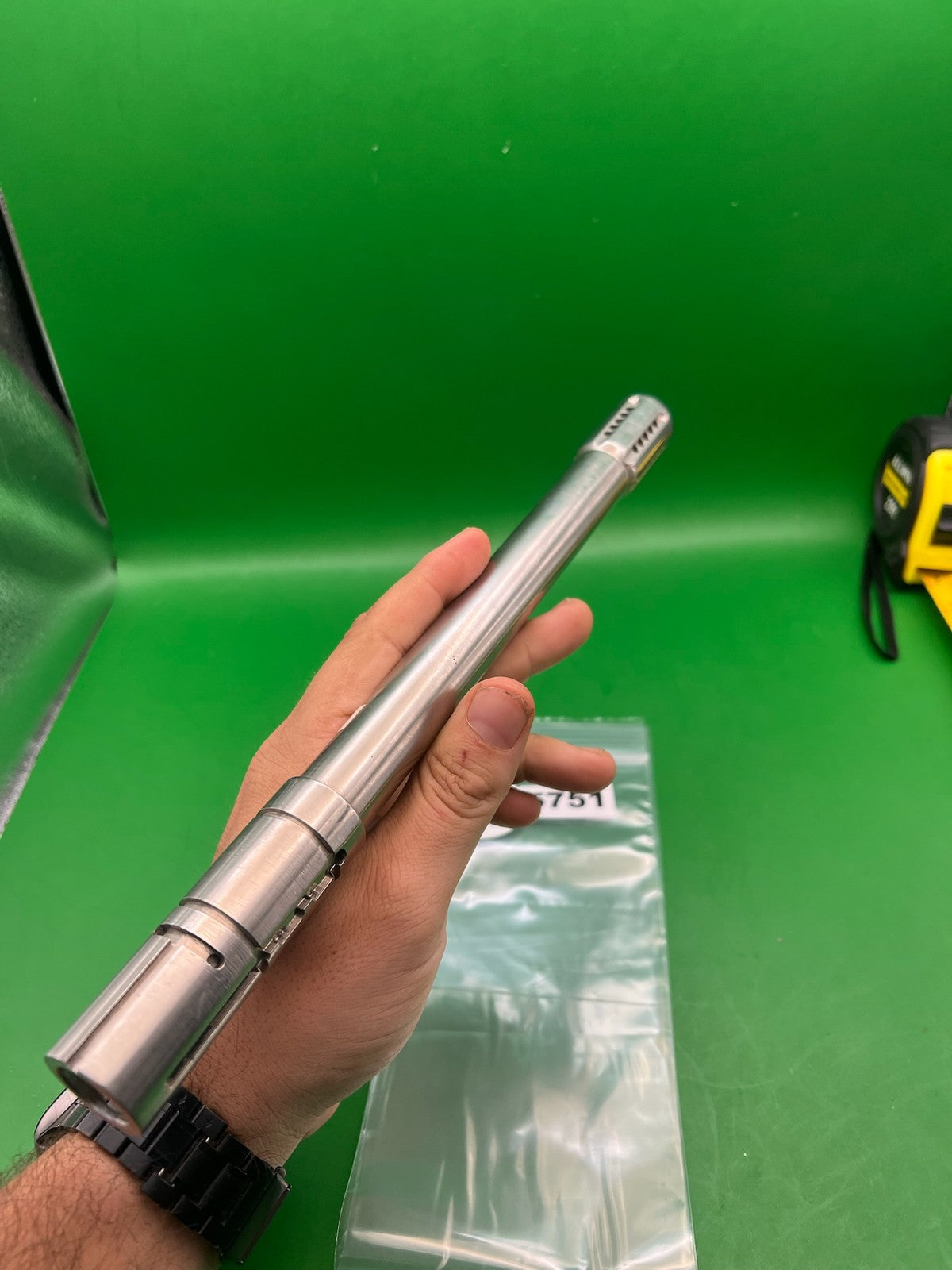 Automag 12" .691 Stainless Steel Barrel - used paintball barrel - silver